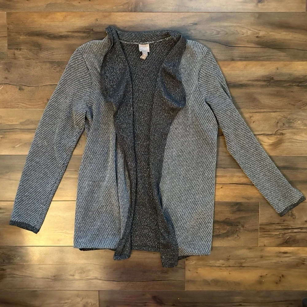 Chico’s Open Front Metallic Cardigan Sweater – Chico’s 1